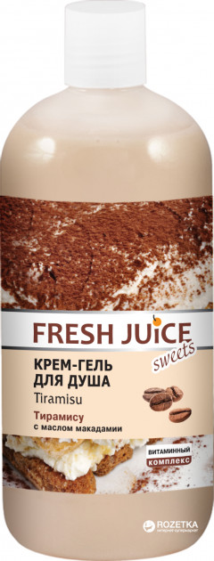 Fresh Juice Крем-Гель д/душа 500мл. Тирамису+Масло макадамии Производитель: Украина Эльфа